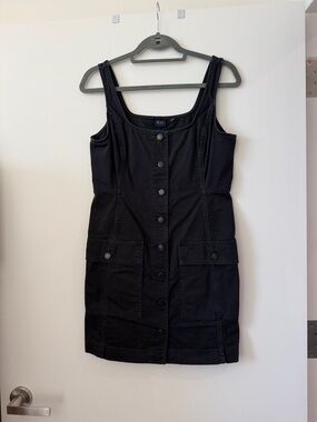 Gap Fitted Denim Button Up Dress
